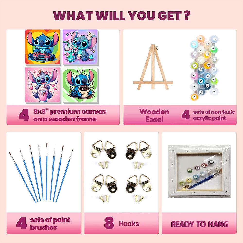 KOJEFCV linen canvas reduces eye strain and offers a smooth painting surface.