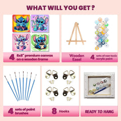 KOJEFCV linen canvas reduces eye strain and offers a smooth painting surface.