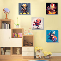 KOJEFCV paint-by-number brushes with different nibs for details