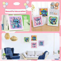 KOJEFCV finished diamond art displayed as playful wall decor