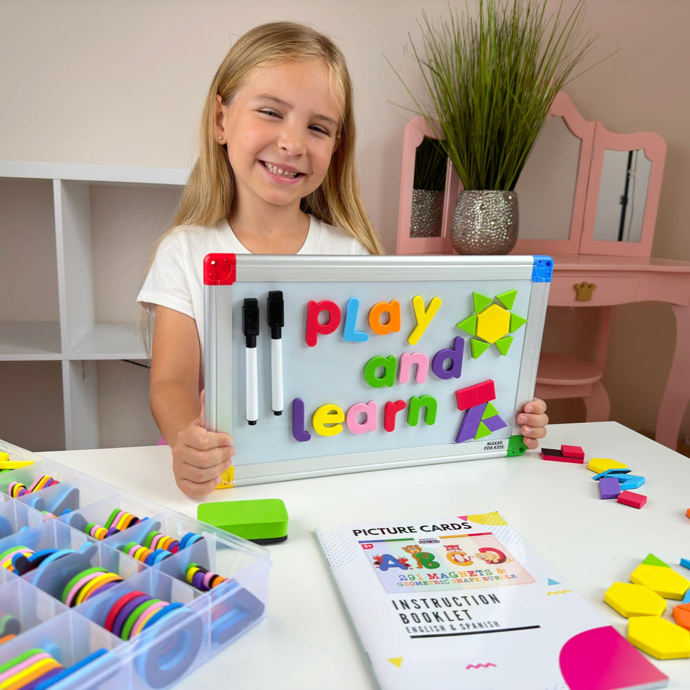 Koko Aroma double-sided magnetic writing board for writing and drawing activities