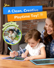 KOKODI doodle board shows colorful lines with varied thickness.