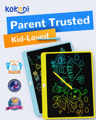 KOKODI doodle board with vibrant colors encourages creative play for kids.