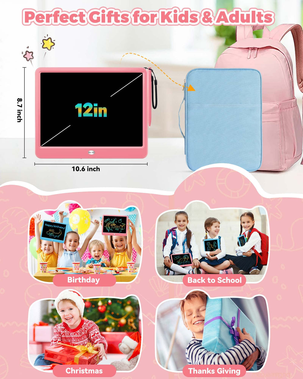KOKODI pink doodle pad makes a thoughtful gift for kids and families.