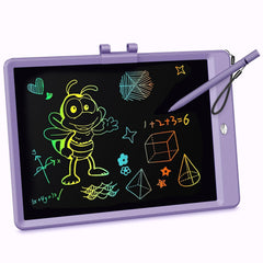 KOKODI LCD Writing Tablet 10-inch purple front view for mess-free doodling