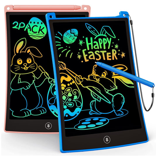 KOKODI 8.5-inch LCD tablet in blue and pink, front view for doodling