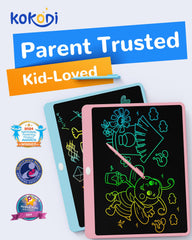 KOKODI toddler doodle board with a safe design ideal for preschool practice.