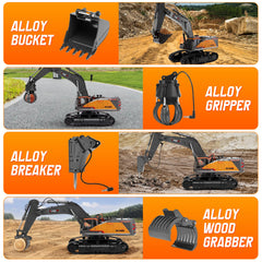 kolegend 1-14 RC excavator metal drill in operation