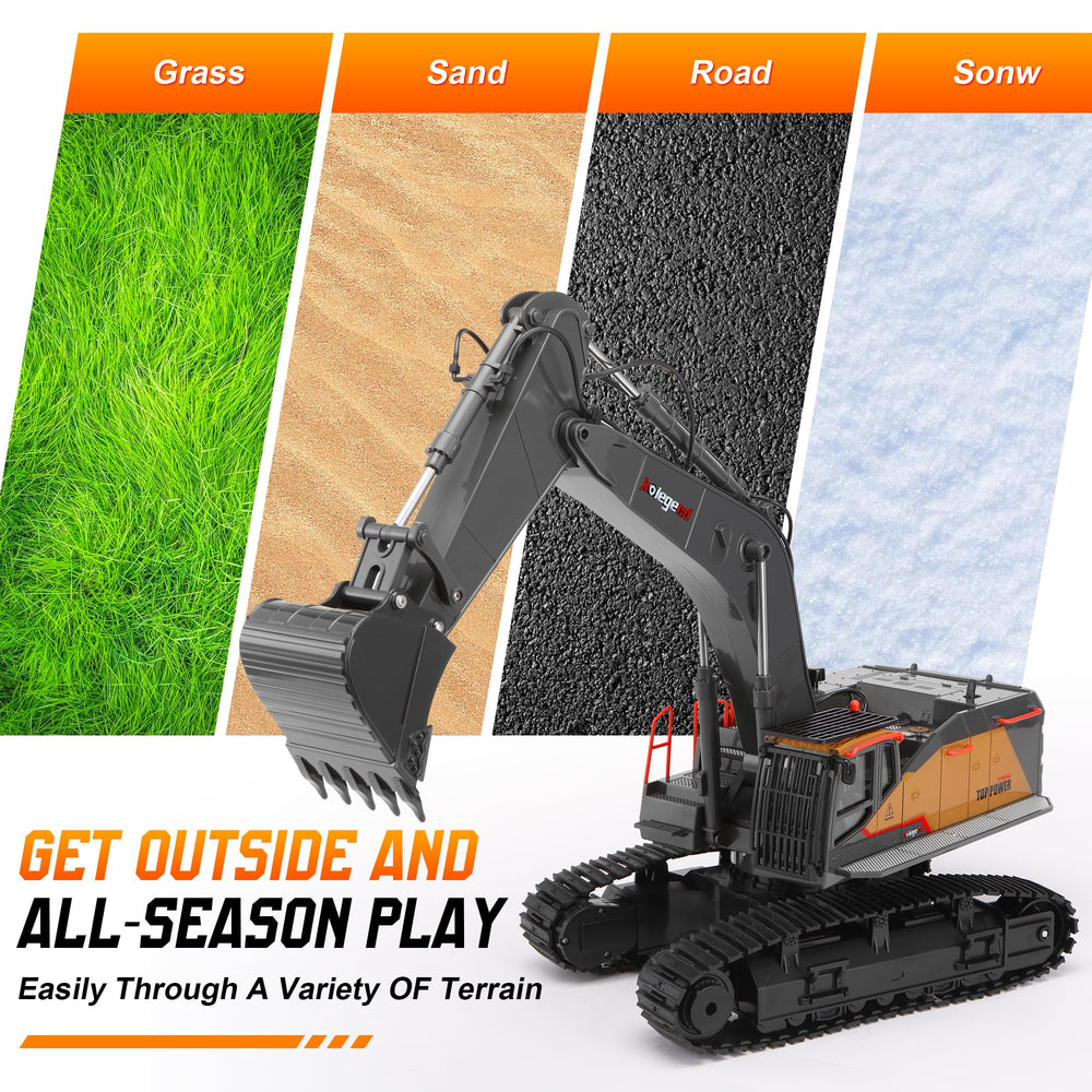 kolegend 1-14 RC excavator packaging on display ready gift