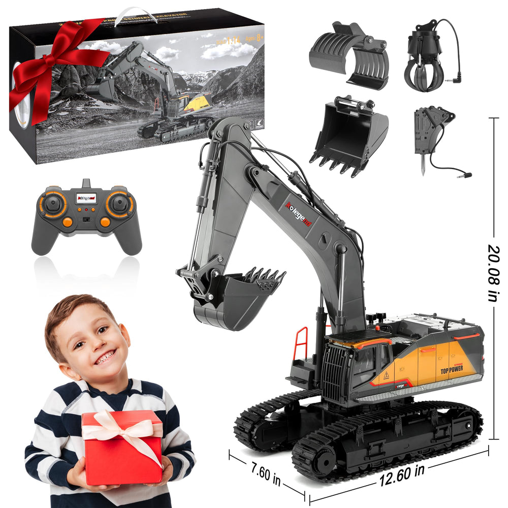 kolegend 1-14 RC excavator remote transmitter for long-range control