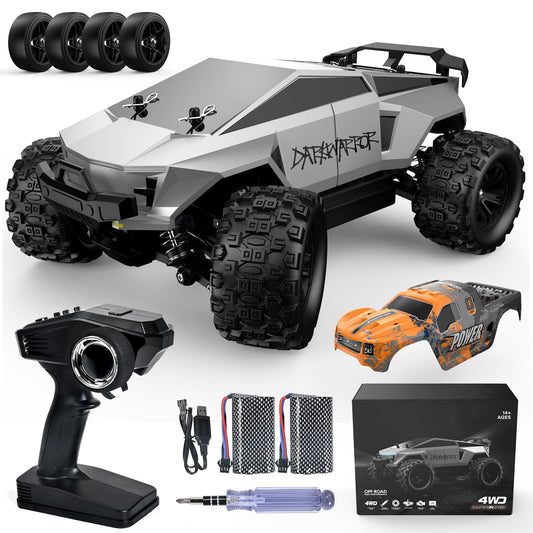 kolegend Cyber Monster Truck front view shows rugged tires for all-terrain play.