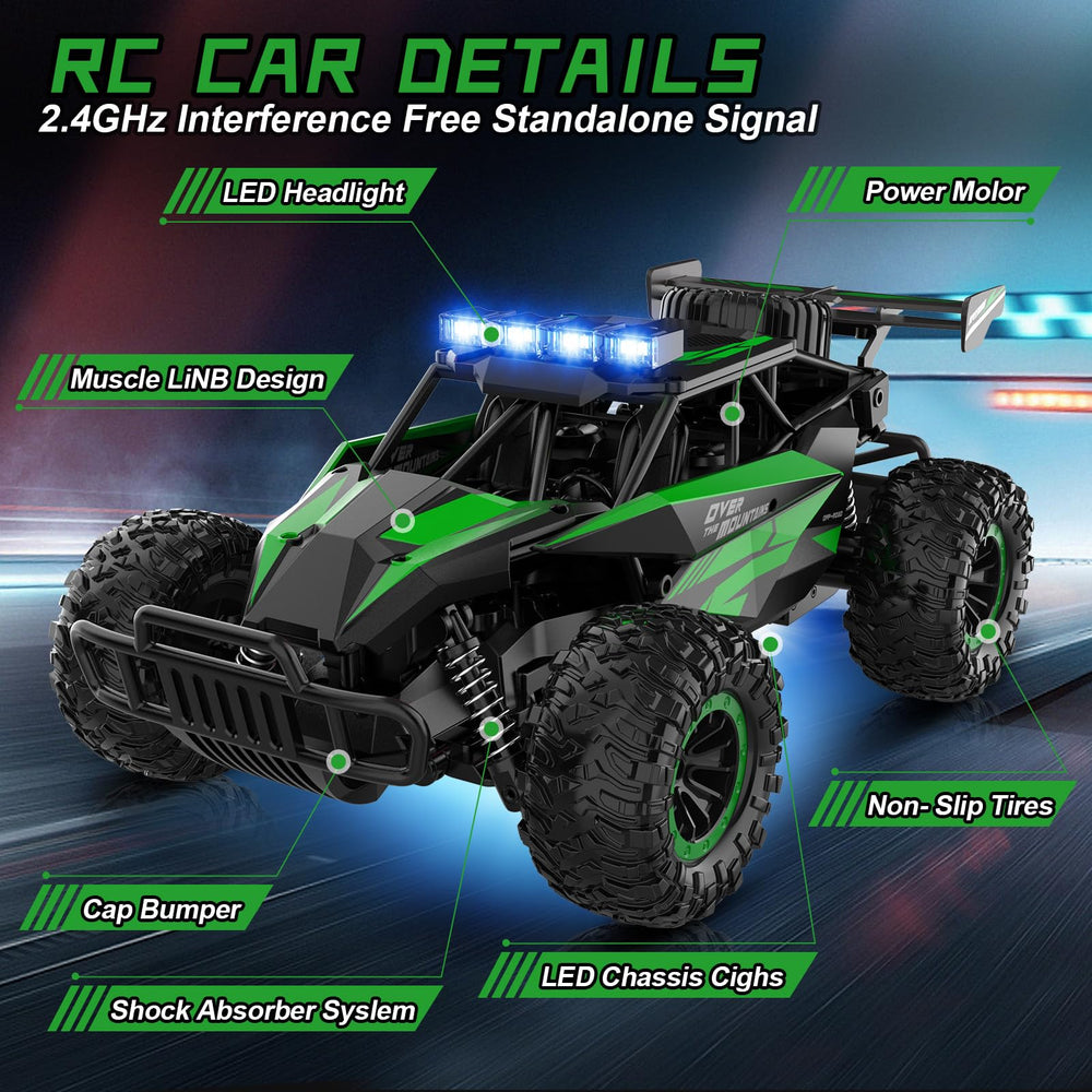 Kolegend RC car reinforced frame and bumper for crashes and bumps