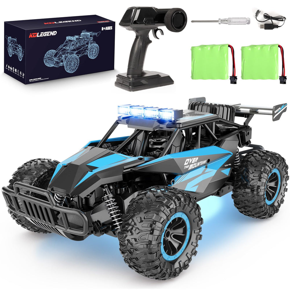 Kolegend RC car front view highlighting bold design for outdoor play