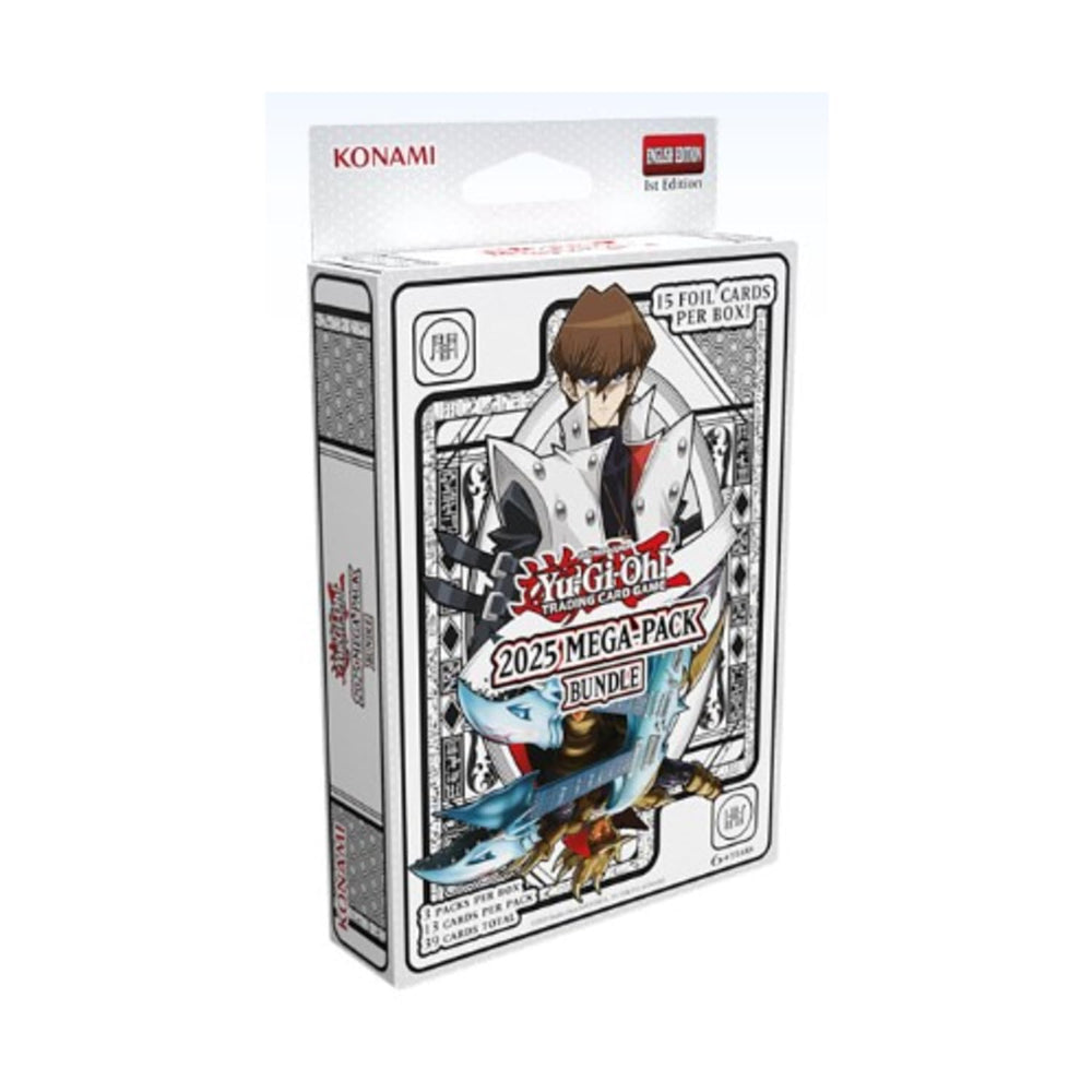 Konami Yu-Gi-Oh! 2025 Mega Pack foil cards closeup invites strategic collection and display.
