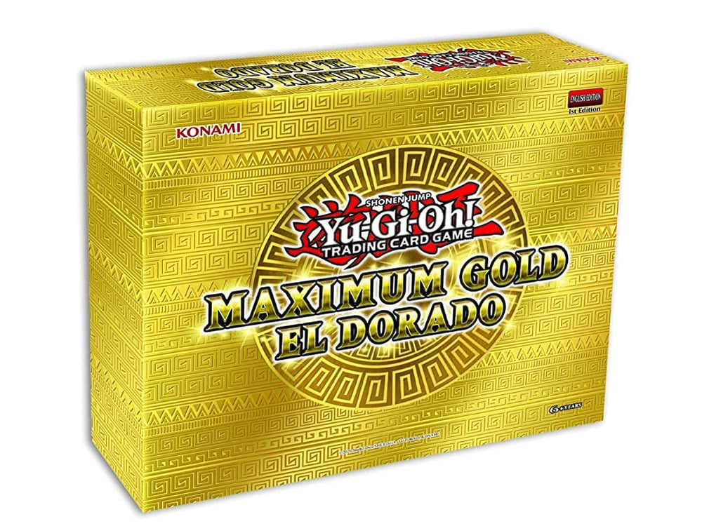 Konami Yu-Gi-Oh! Maximum Gold El Dorado foil cards pack for collectors and duels.