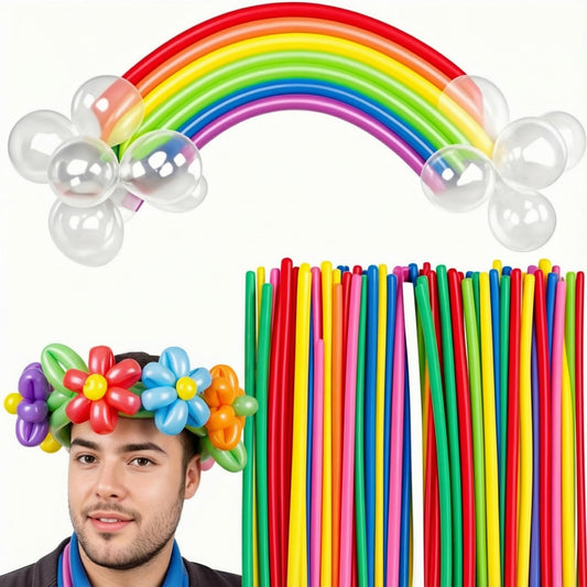 Koogel 400 PCS 260-long balloons in assorted colors for vibrant balloon art.