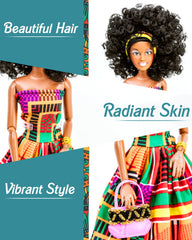 KOOLOREZ Edith outfit detail showcases craftsmanship reflecting Afro-Caribbean heritage.