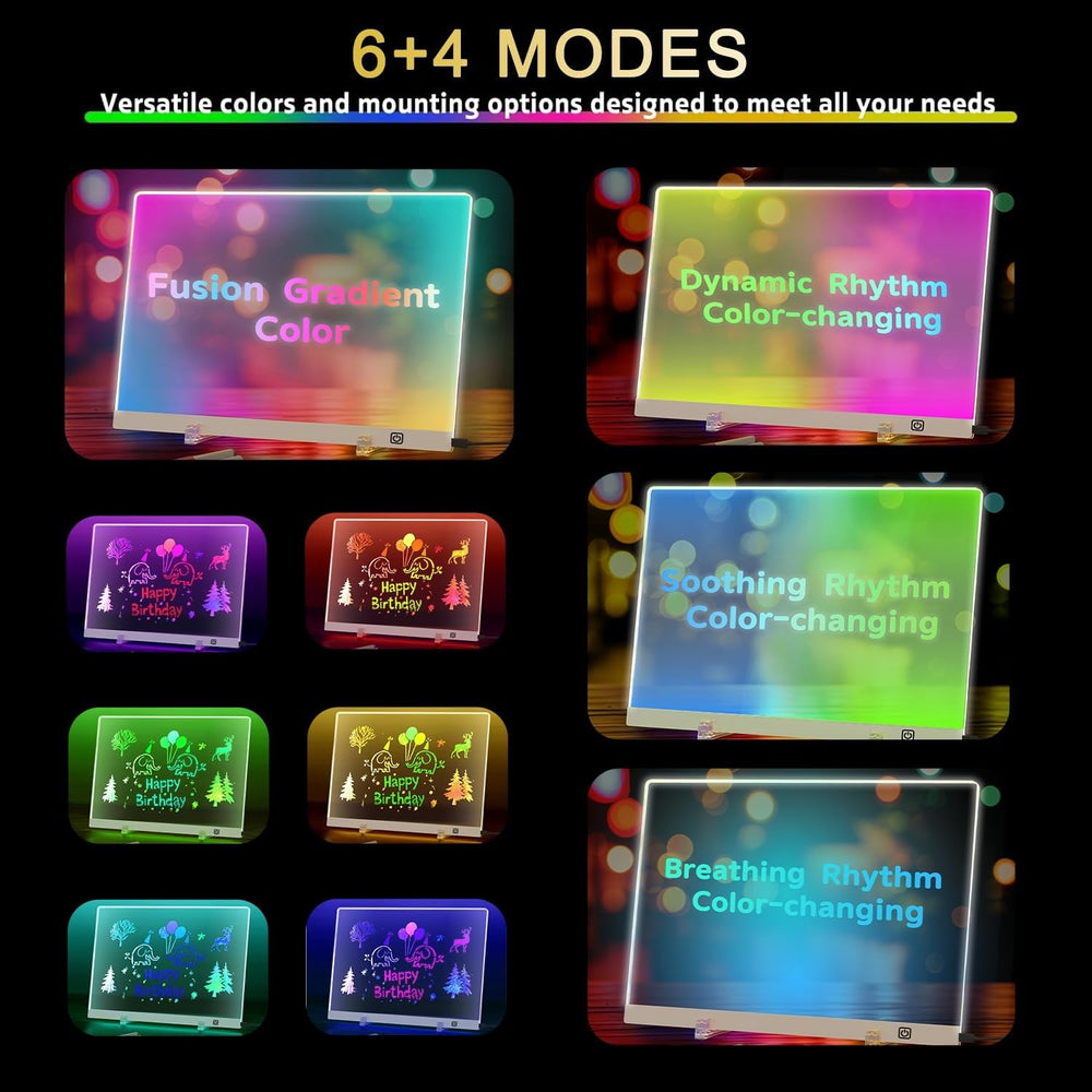 Koolow Lumiboard color modes offer glowing effects for creative displays.
