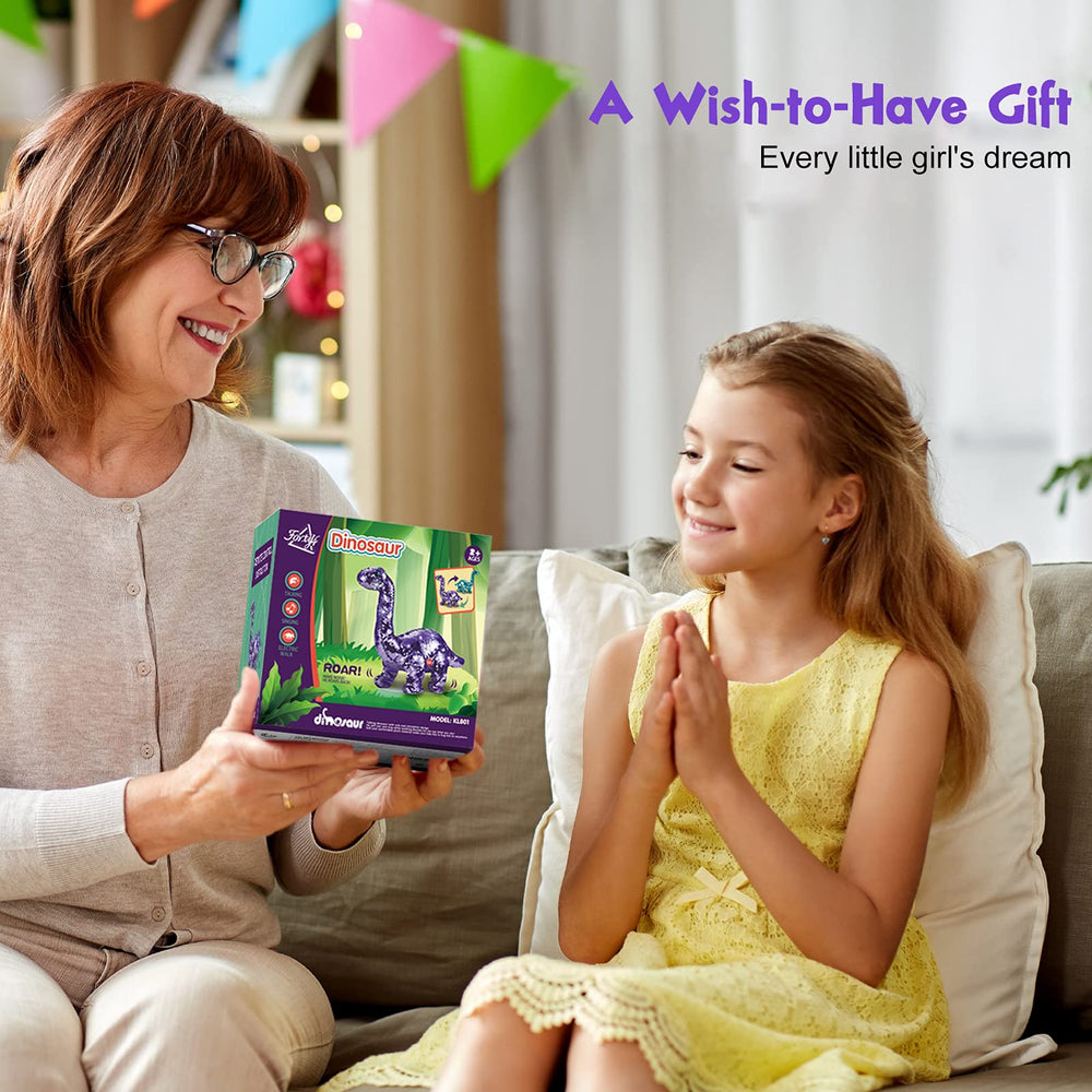 Koonie dinosaur gift-ready packaging for birthdays or holidays