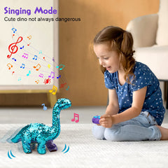 Koonie dinosaur sings and makes sounds to spark storytelling