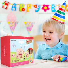 Koonie talking plush golden retriever remote control enables easy interaction.