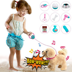 Koonie talking plush golden retriever repeats your words for interactive play.