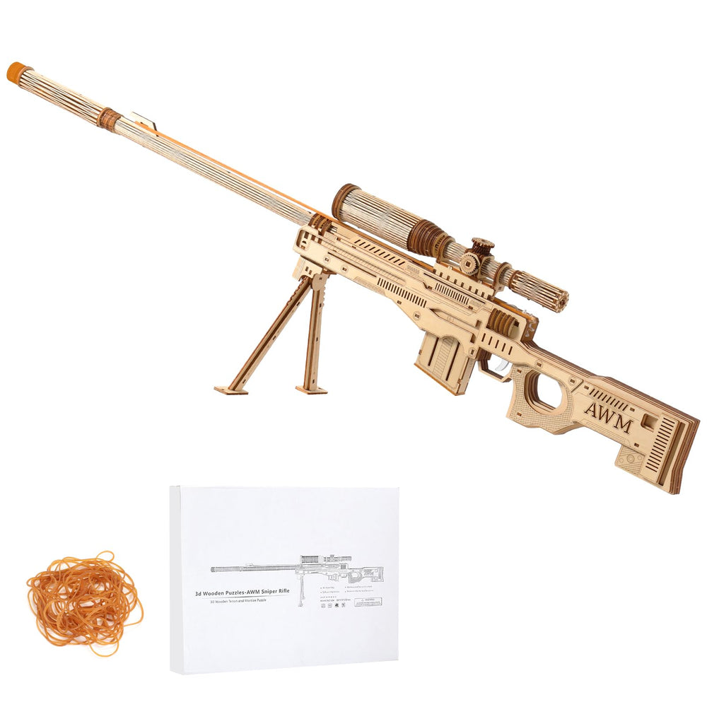 KooRare 3D wooden puzzle with detachable tripod for engaging assembly