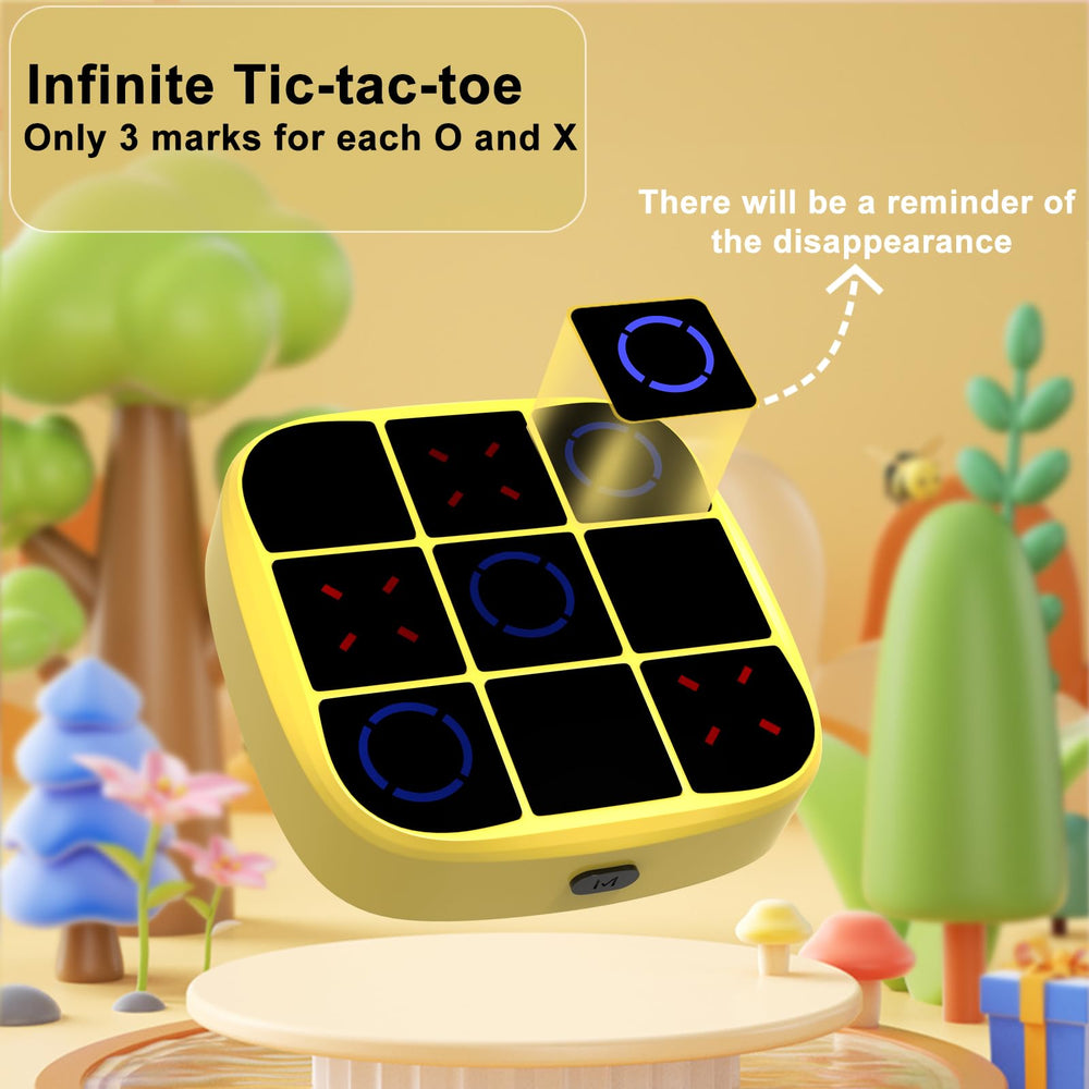 KOQQQ Tic-Tac-Toe Bolt adaptive AI mode offers varying difficulty levels.