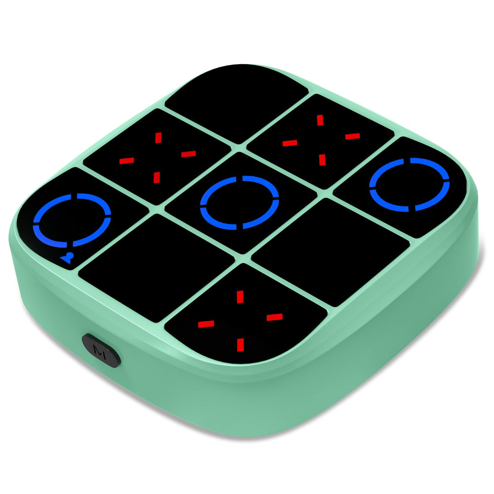 KOQQQ Tic-Tac-Toe Bolt Game cyan front view for portable travel fun