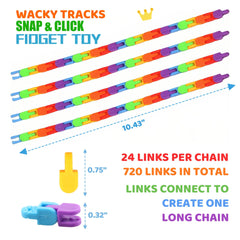 Kosiden color plastic links enable creative shapes and imaginative play sessions.