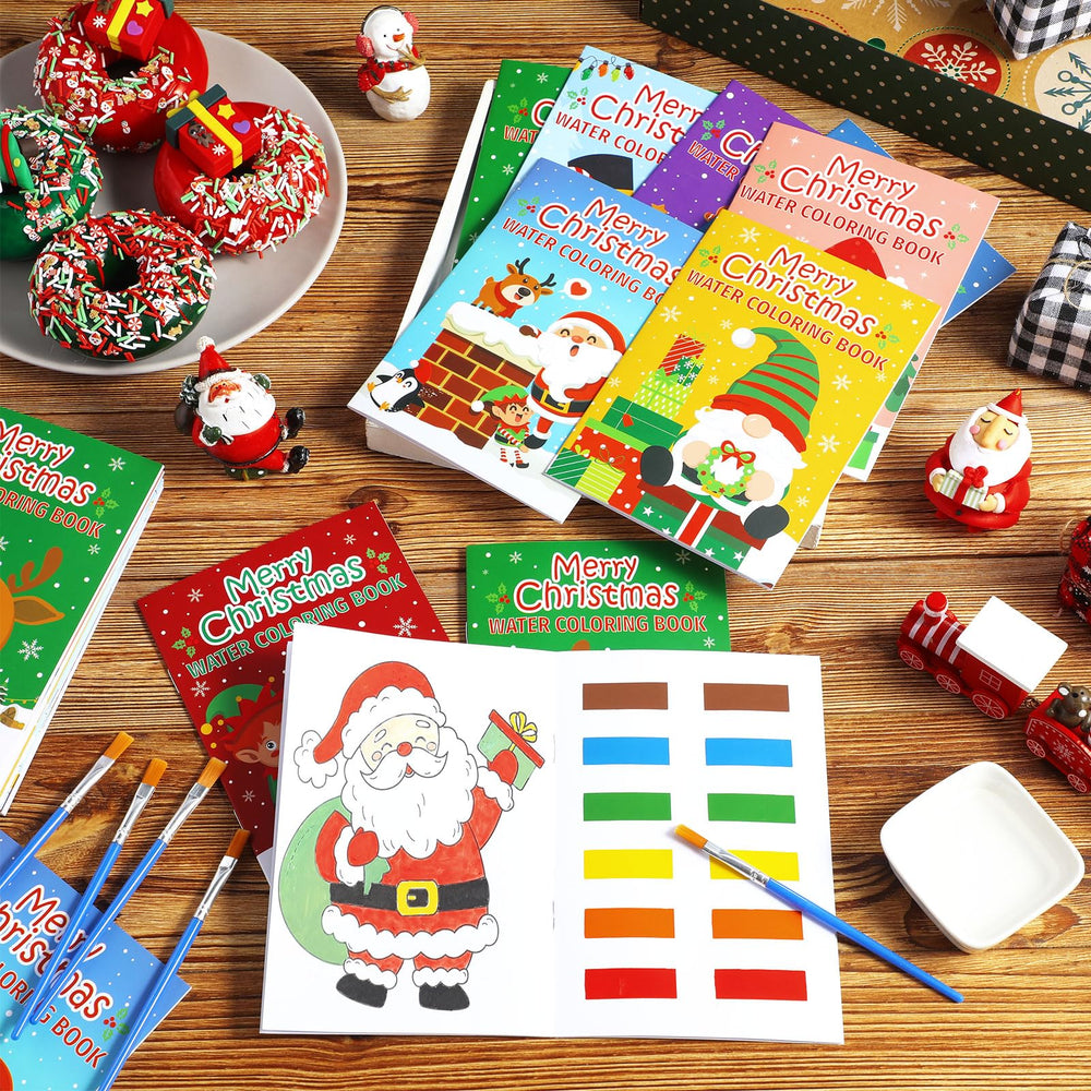 Kosiz Christmas tree design watercolor book for imaginative holiday activities