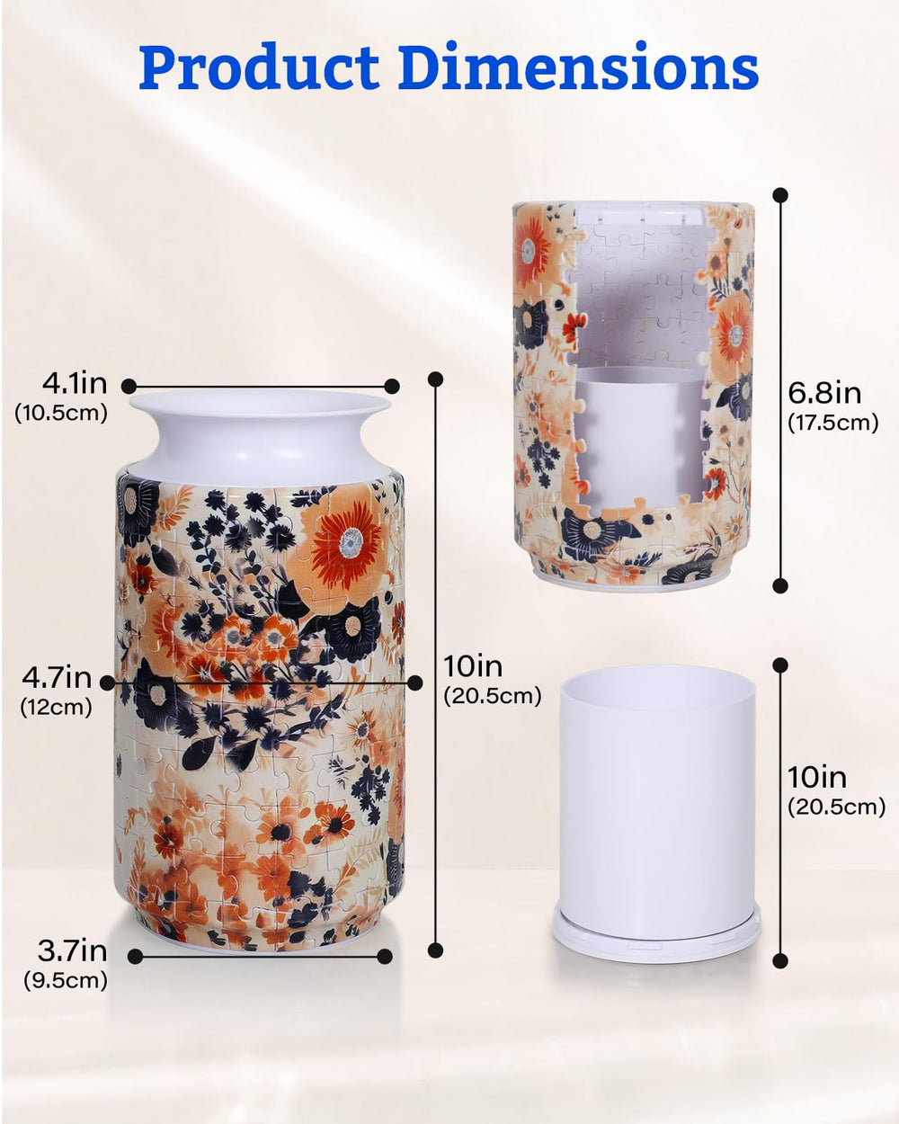 KOSTBAR 3D Vase fits home office decor with stylish flair.