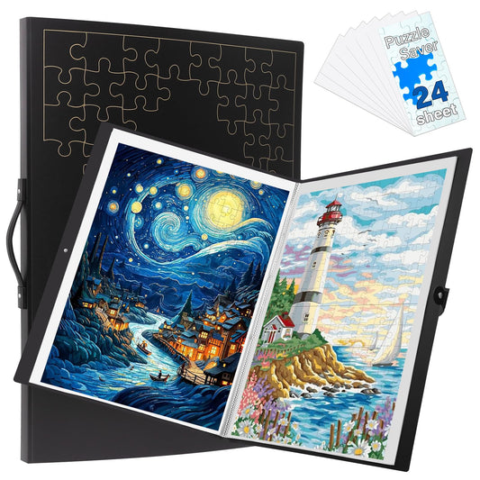 KOSTBAR extra-large puzzle folder with side opening for secure transport of puzzles