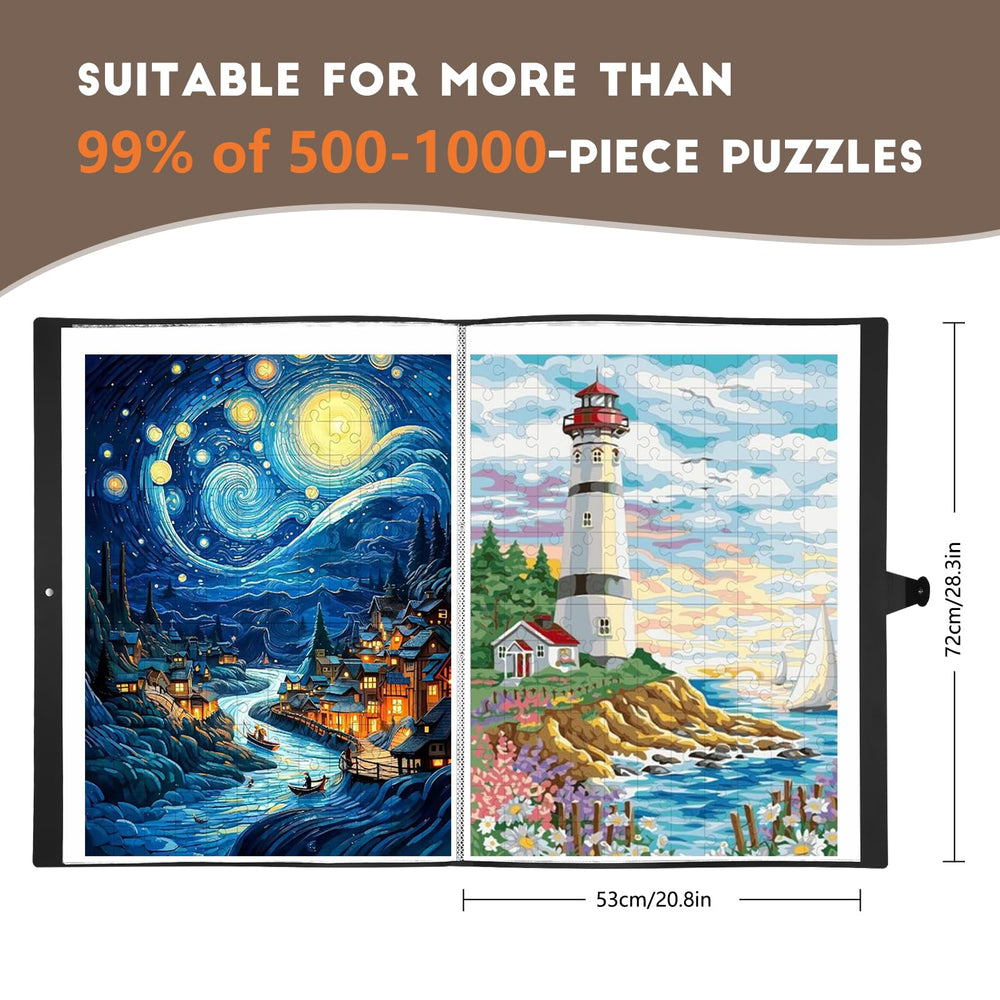 KOSTBAR puzzle folder with portable grip handle for easy carrying