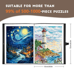 KOSTBAR puzzle folder with portable grip handle for easy carrying