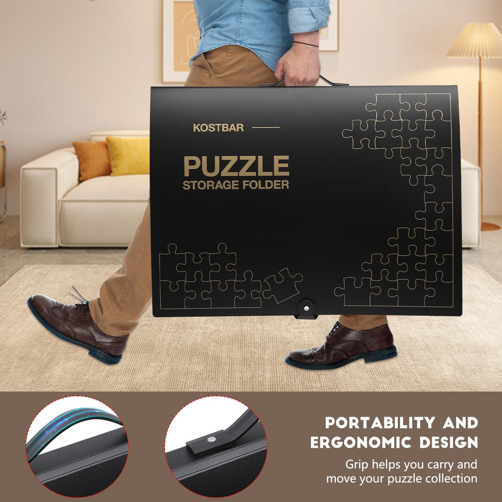 KOSTBAR transparent HD film lets you view stored puzzles without opening