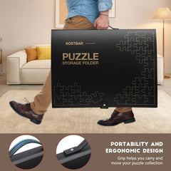 KOSTBAR transparent HD film lets you view stored puzzles without opening