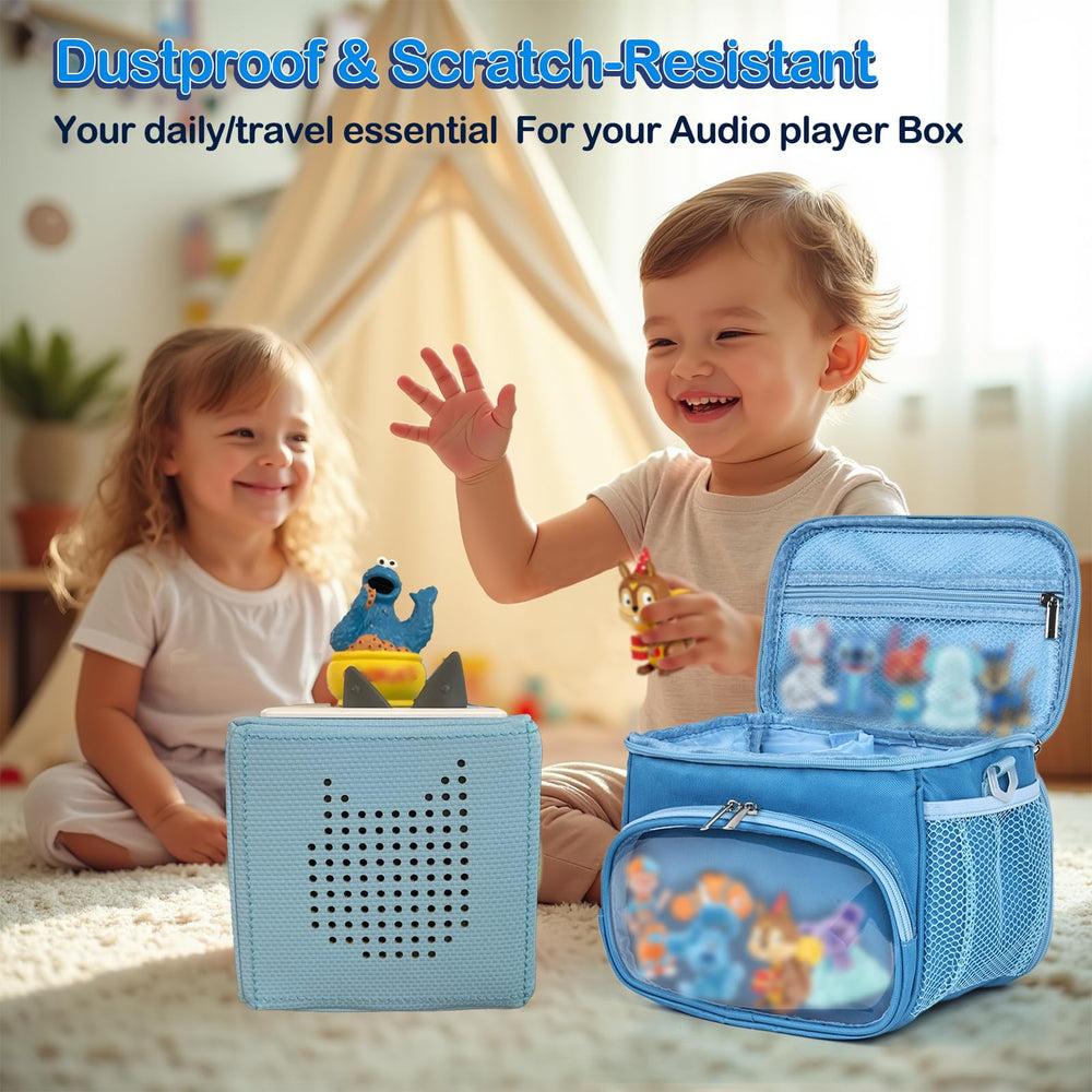 Kowenlic blue multiple compartments protect and separate accessories during travel