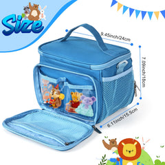 Kowenlic blue soft felt lining cushions fragile items for safe storage