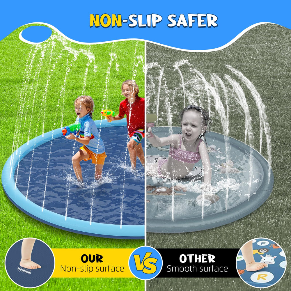 KOXOBET anti-slip flooring offers secure grip during splash play.