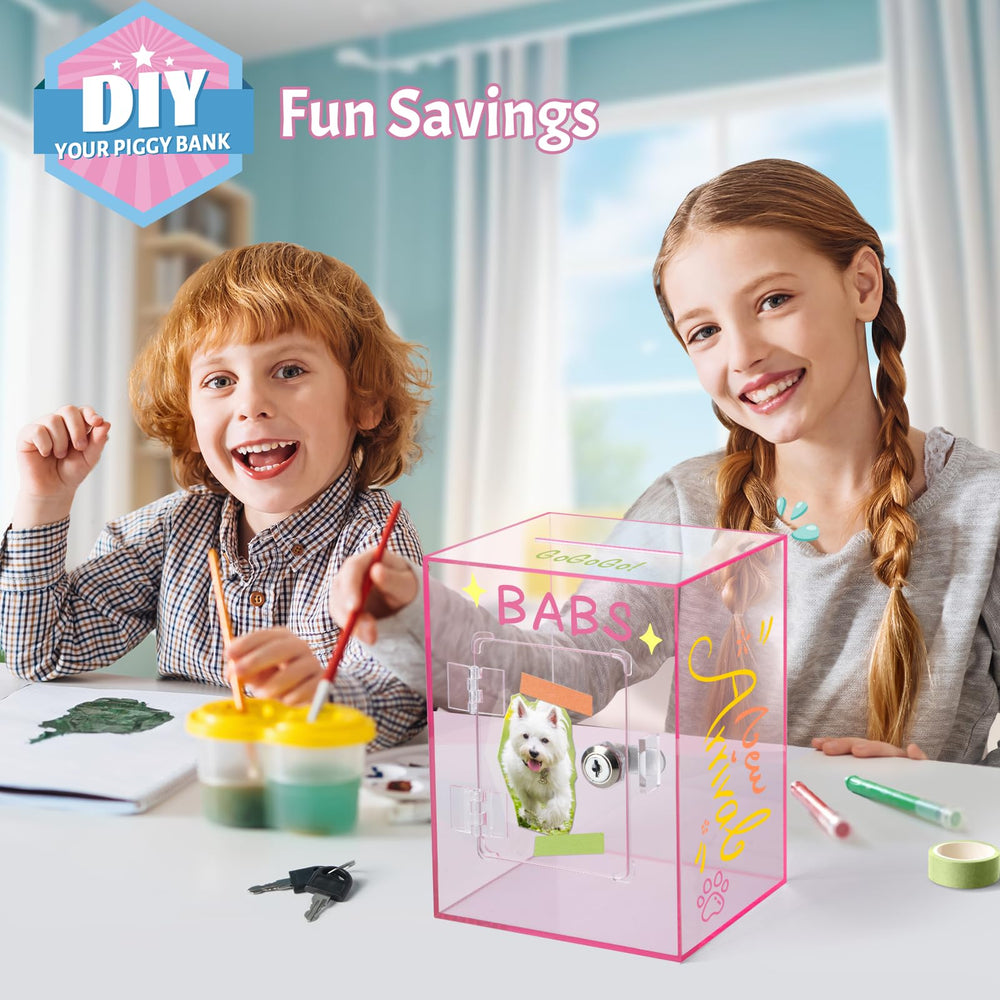 Kozsort openable savings jar designed for easy money management.