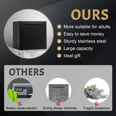 Kozsort small size piggy bank fits compact spaces.