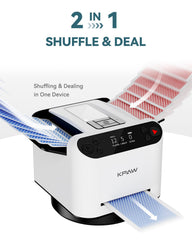 KPAW shuffler in action dealing cards for smooth gameplay