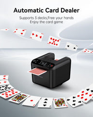 KPAW card dealer supports up to three decks for versatile play.