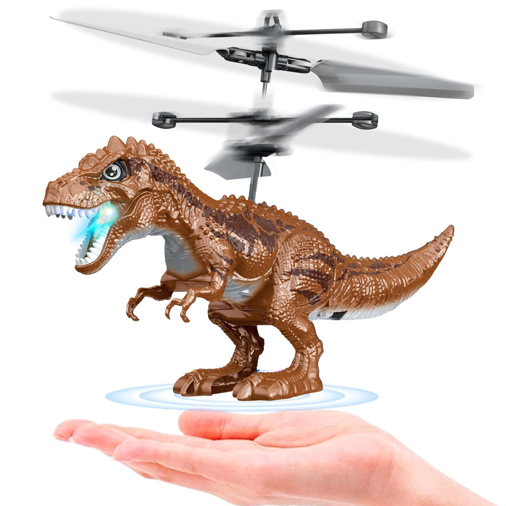 KPPIT dinosaur flying ball in front view with LED lights for indoor play