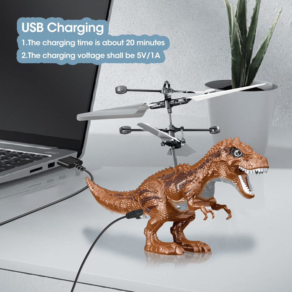 KPPIT dinosaur flying ball with bright LED lights during flight