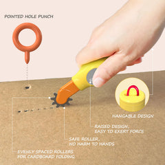 Kraftzoo Cardboard Cutter in action shows group project collaboration.