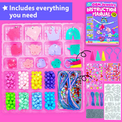 KRAFUN 12-gem-bracelet-projects highlights vibrant components for creative jewelry making.
