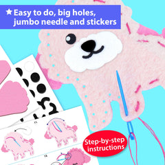 KRAFUN dogs and cats plush projects inspire imaginative play.
