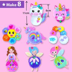 KRAFUN fairy project with felt stickers creates a magical DIY artwork